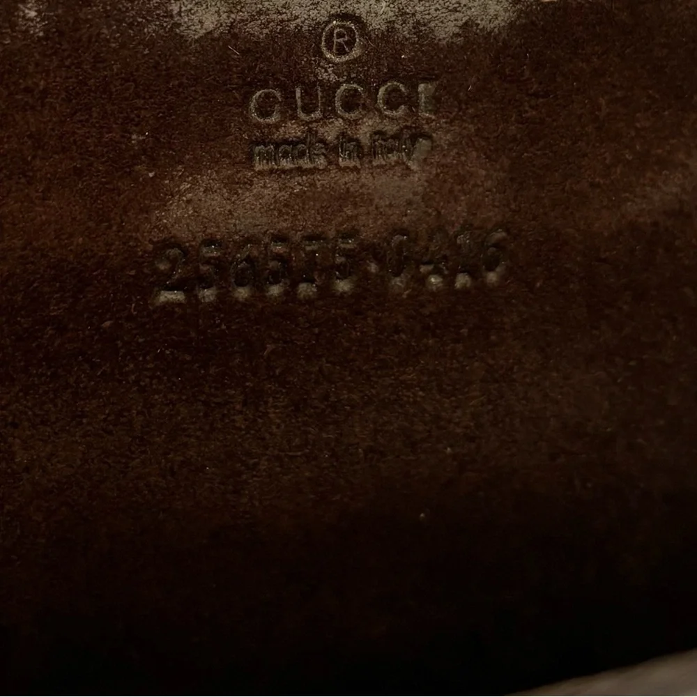 GUCCI Beige/Brown GG Supreme Canvas and Leather iPad Case